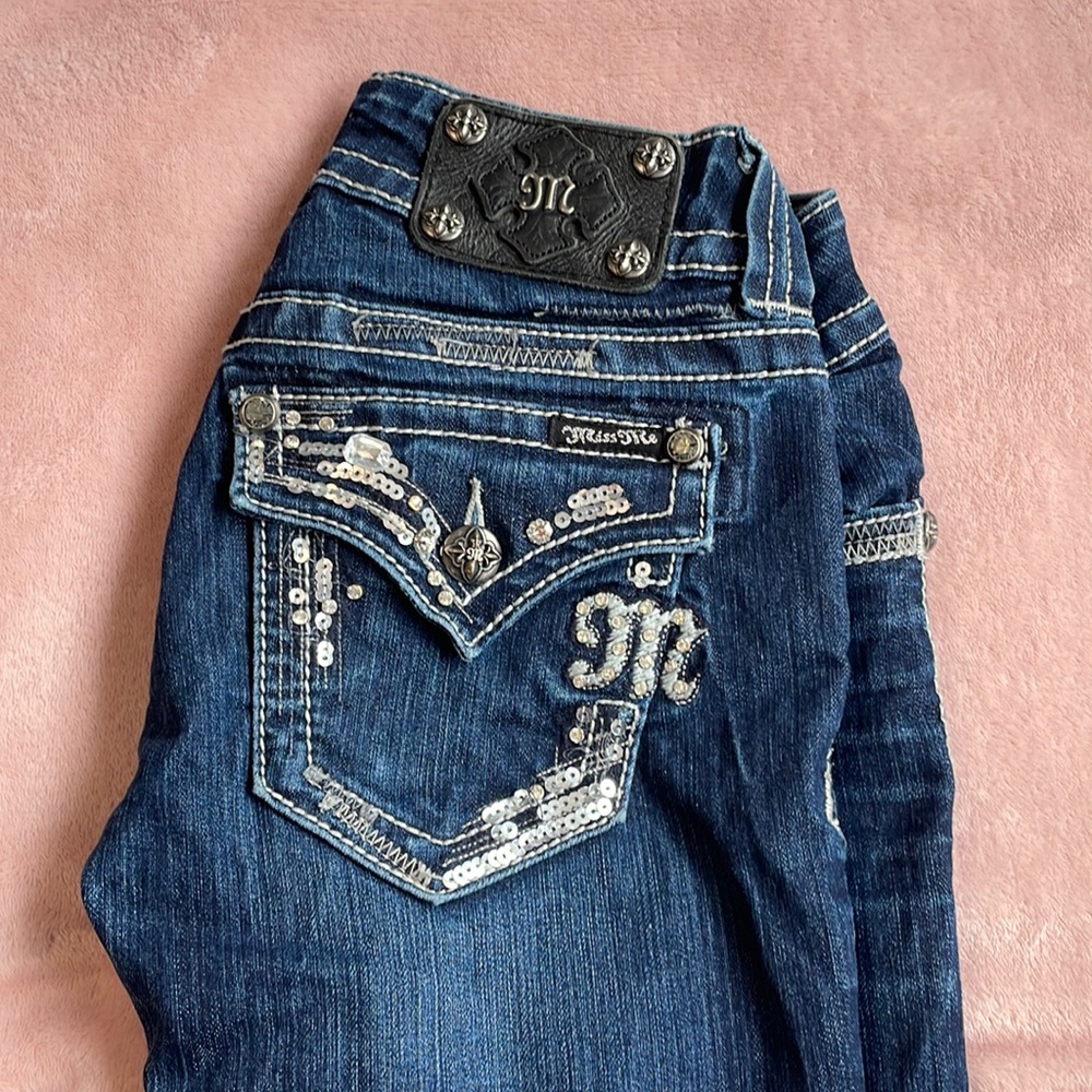 Dark wash Miss Me bootcut jeans